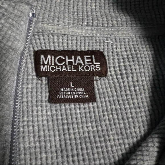 Michael Kors Gray Zip-Up Sweater - Picture 6 of 8